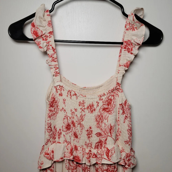 Lost + Wander Paradise Song Maxi Dress | Artisan Red Dress | Boho Cottagecore Sm - Picture 9 of 9